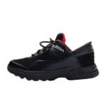 Red & Black Lightweight Knit Running Sneakers - Image 3