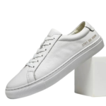 Spring Summer White Genuine Leather Men’s Shoes Men’s Casual Shoes Fashion Sneakers Wild Mens Flat Shoes Non-slip Board Shoe