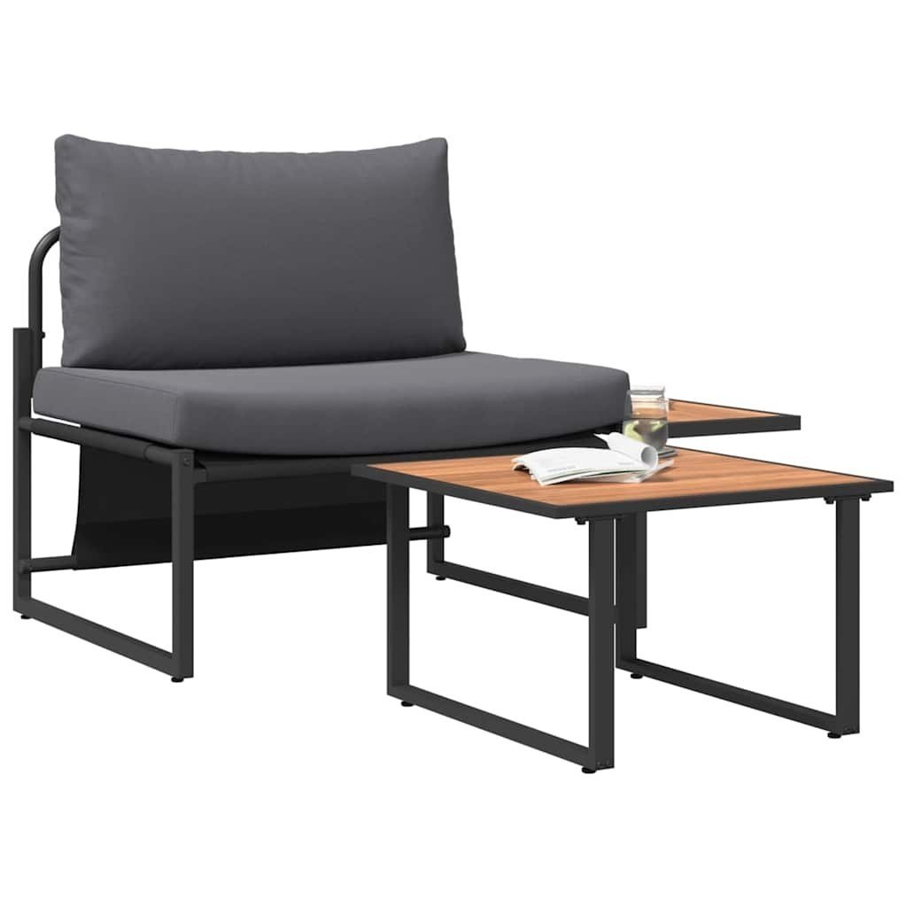 Garden Sofa Set 2 pcs Anthracite Garden Sofa Set 2 - Image 7