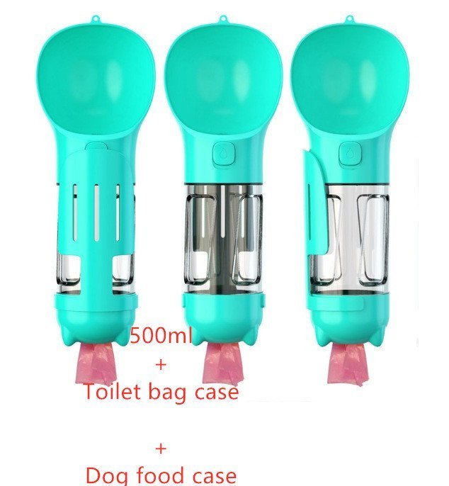 Pet Water Bottle Feeder Bowl Garbage Bag Storage Portable Pet Outdoor Travel 3 In 1 Dog Water Bottle - Image 9