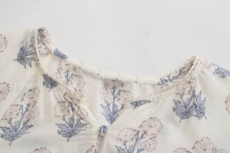 All-Match Women'S Summer Temperament Printing Layered Stitching Casual Dress - Image 3