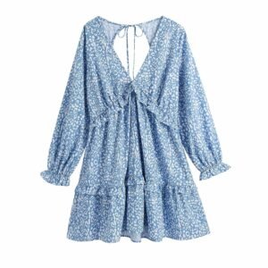 Spring European And American Women's Animal Print Dress