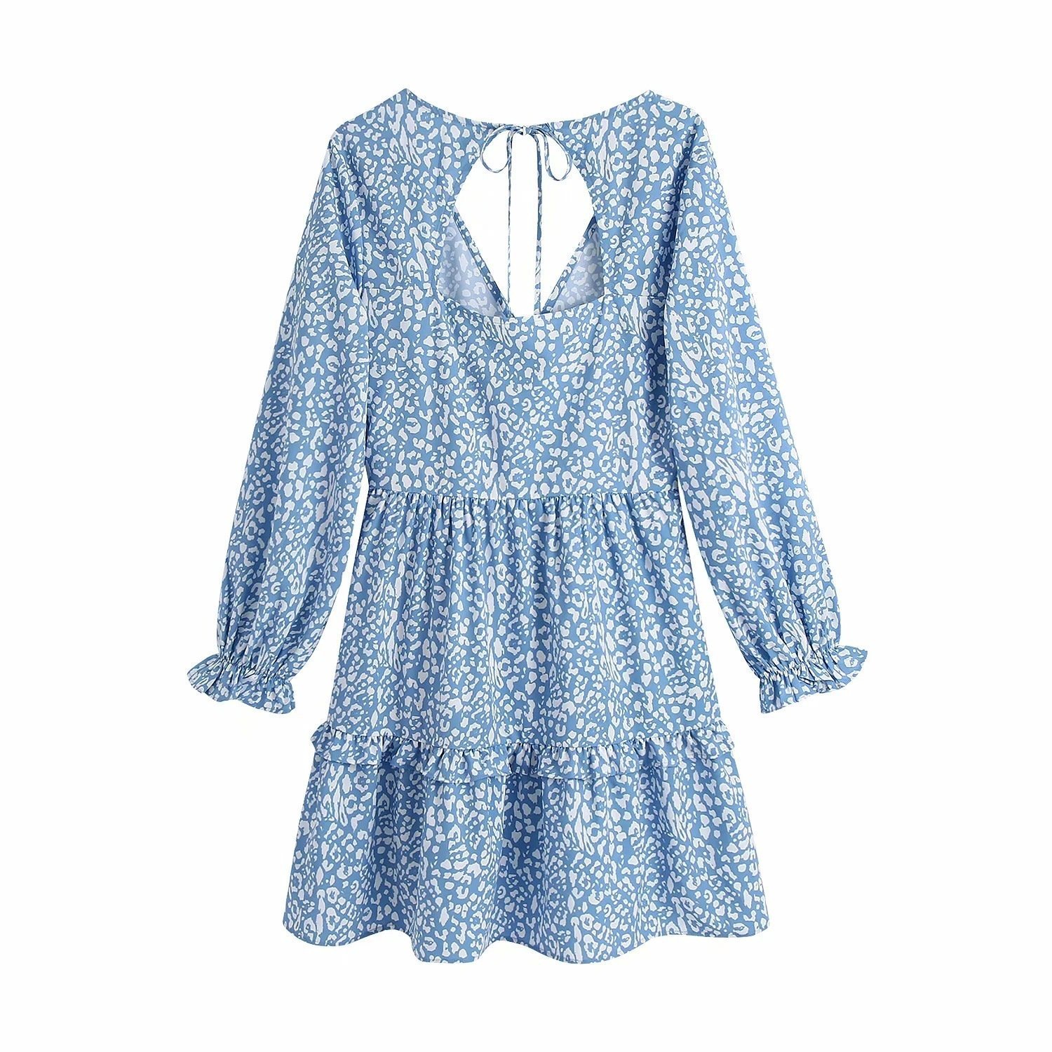 Spring European And American Women's Animal Print Dress - Image 4