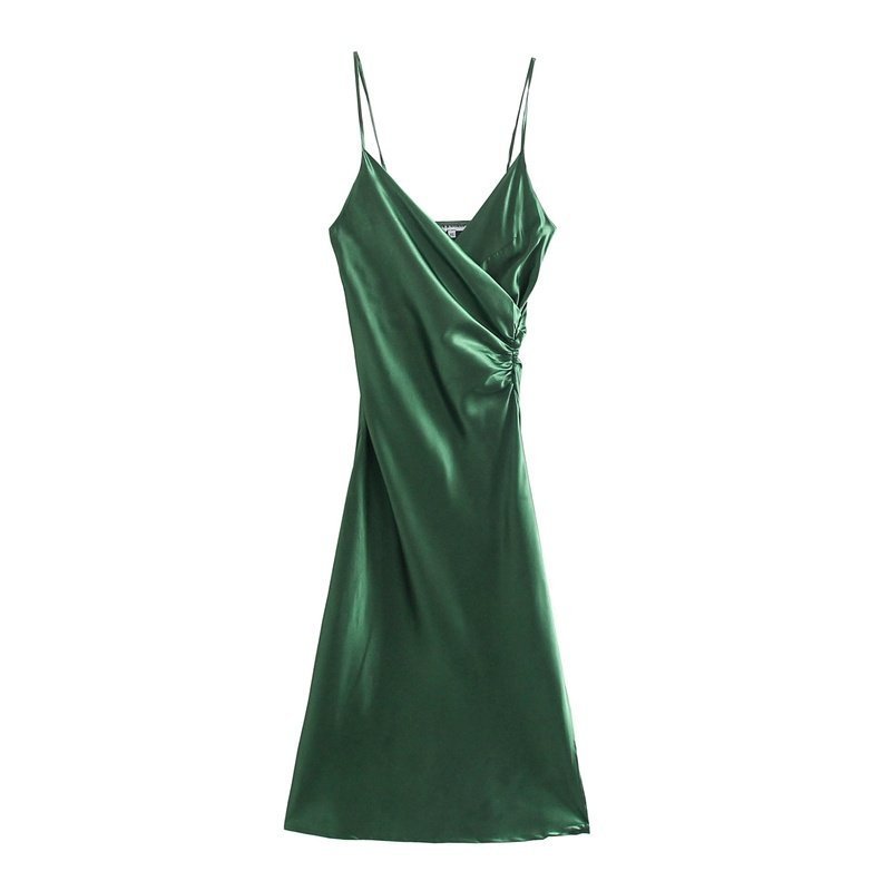 Women's Sexy Pleated Decorative Underwear Style Casual Dress - Image 3