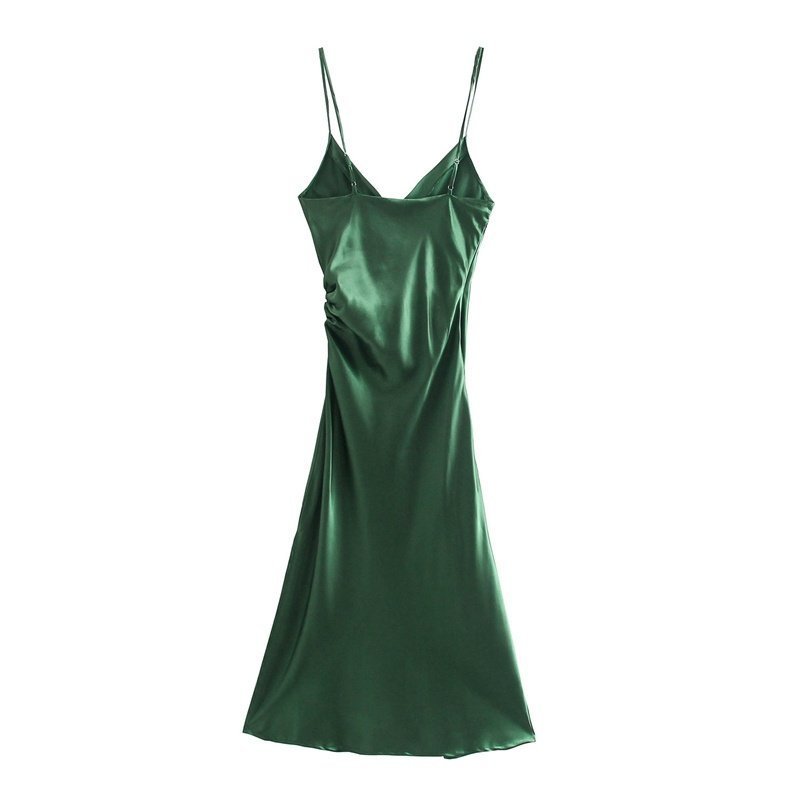 Women's Sexy Pleated Decorative Underwear Style Casual Dress