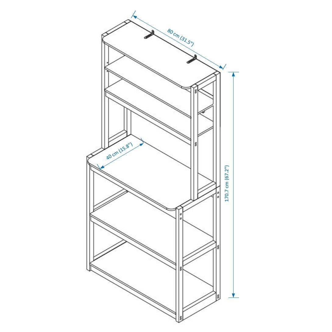 5-level Packer Rack For Kitchen Cabinets, Coffee Bars, Kitchen Shelves, Microwave Racks - Image 10