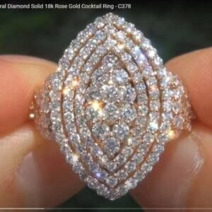 Sparkling Luxury Heavy Inlay Full Paved Zircon Ring, European American Style Fashion Exaggerated Personalized Diamond-studded Band Jewelry