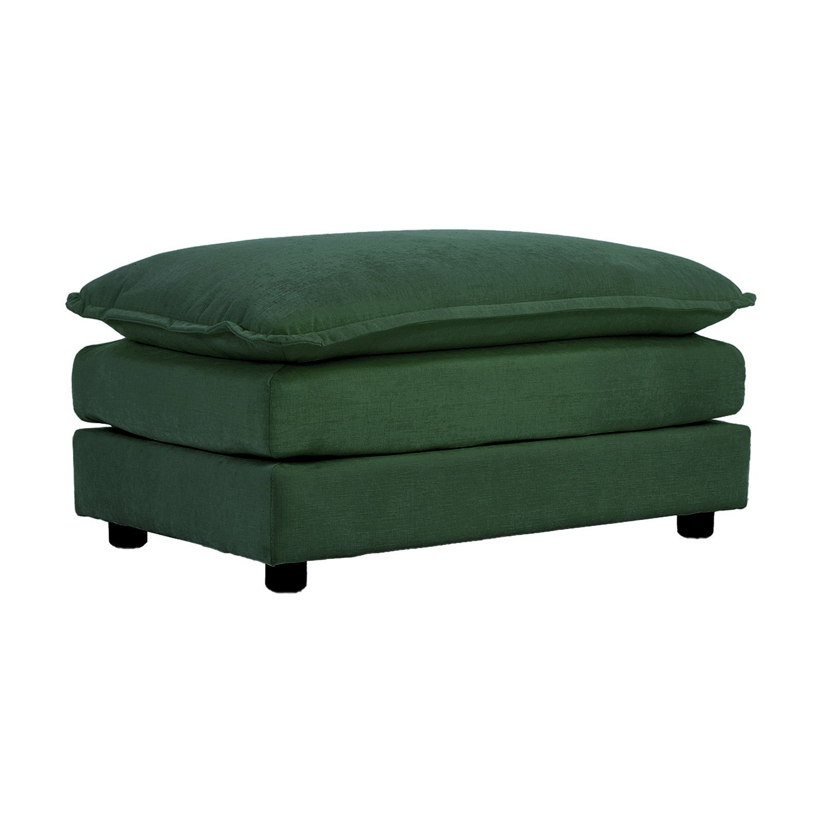 Modular Sectional Sofa For Living Room,U Shaped Couch 5 Seater Convertible Sectional Couch With 1 Ottoman ,Green Chenille - Image 5