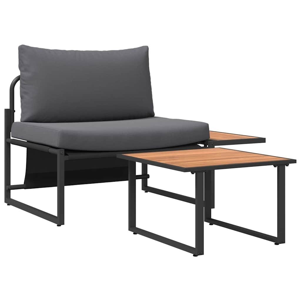 Garden Sofa Set 2 pcs Anthracite Garden Sofa Set 2 - Image 5