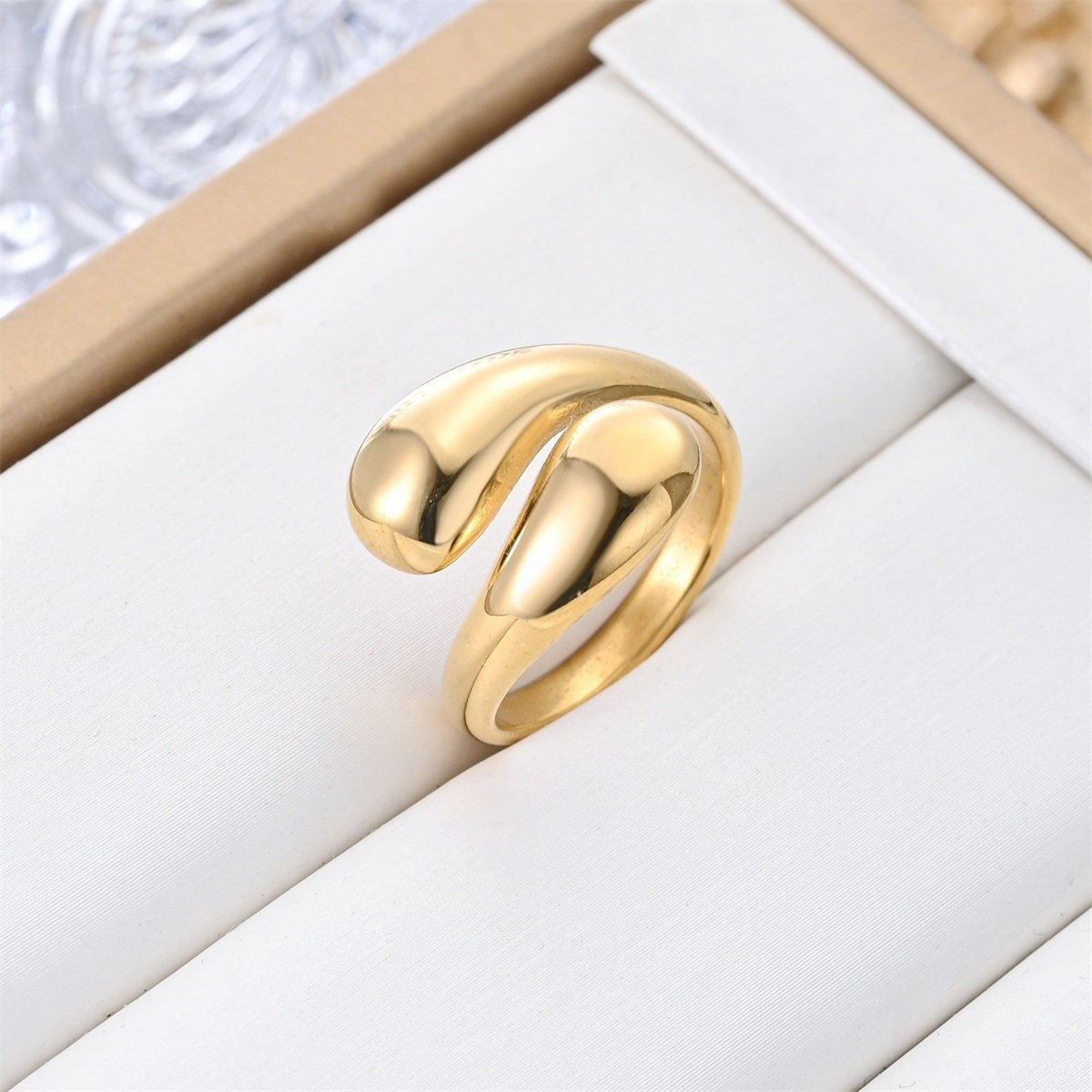 Popular Design Retro Style Fashionable Titanium Steel Ring For Women - Image 4