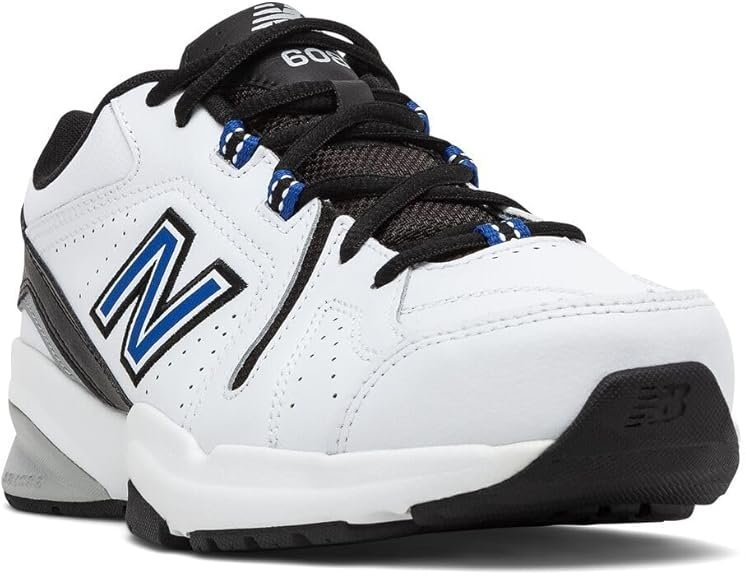 Footfinity Men’s White Blue Black Cross Trainer Sneakers - Image 4