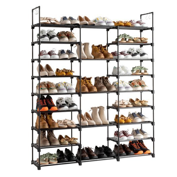 3 Rows And 9 Layers With Hooks Can Hold 50 Pairs Of Shoe Racks - Image 9