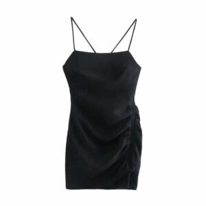 All-match Women's Summer  Pleated Decorative Dress 08193878800