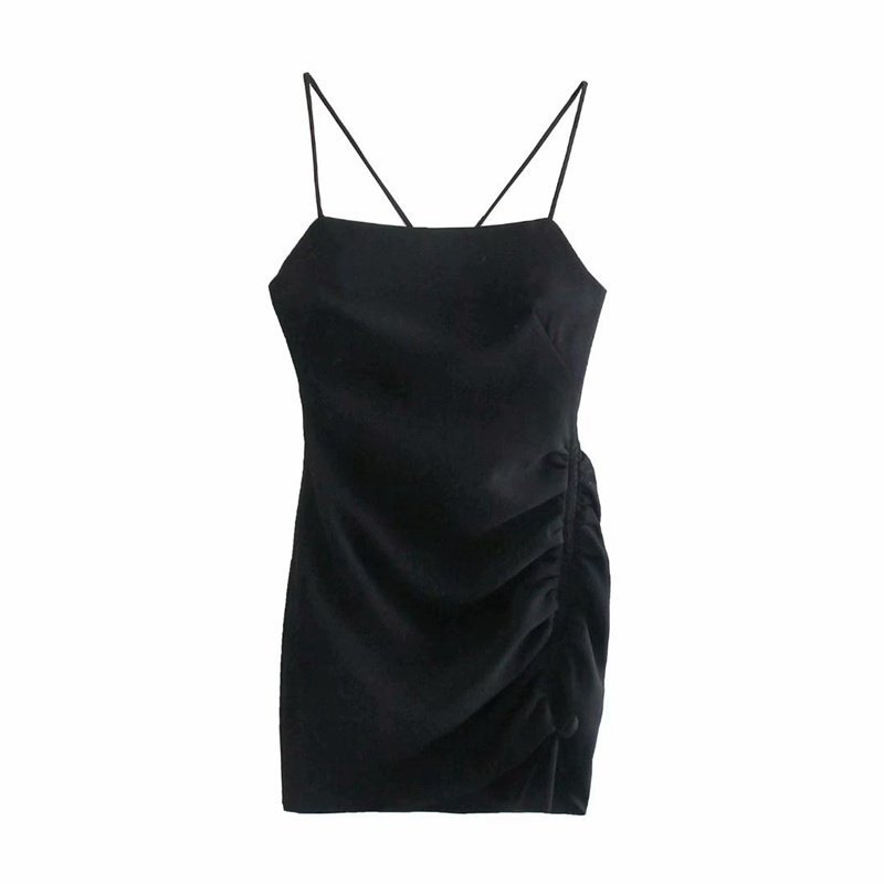 All-match Women's Summer Pleated Decorative Dress 08193878800