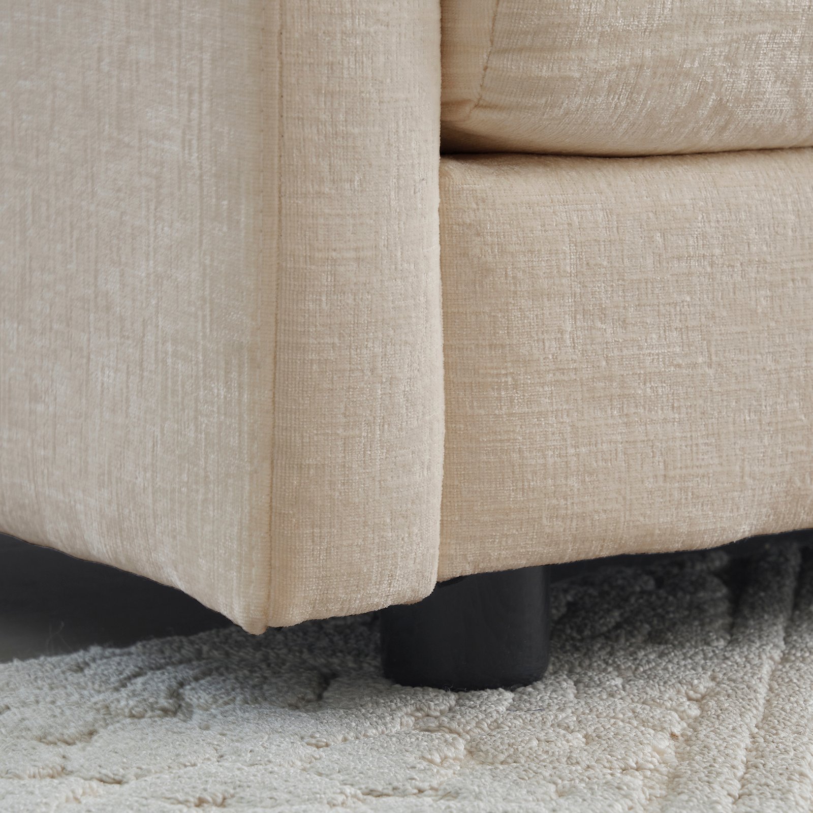 Free Combination Modular Sofa Free,4 Seater Sofa Comfy Chenille Fabric,Sectional Sofa Couch,Beige Chenille - Image 4