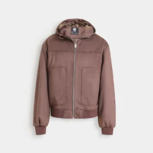 Men’s Suede Jacket with Hoodie