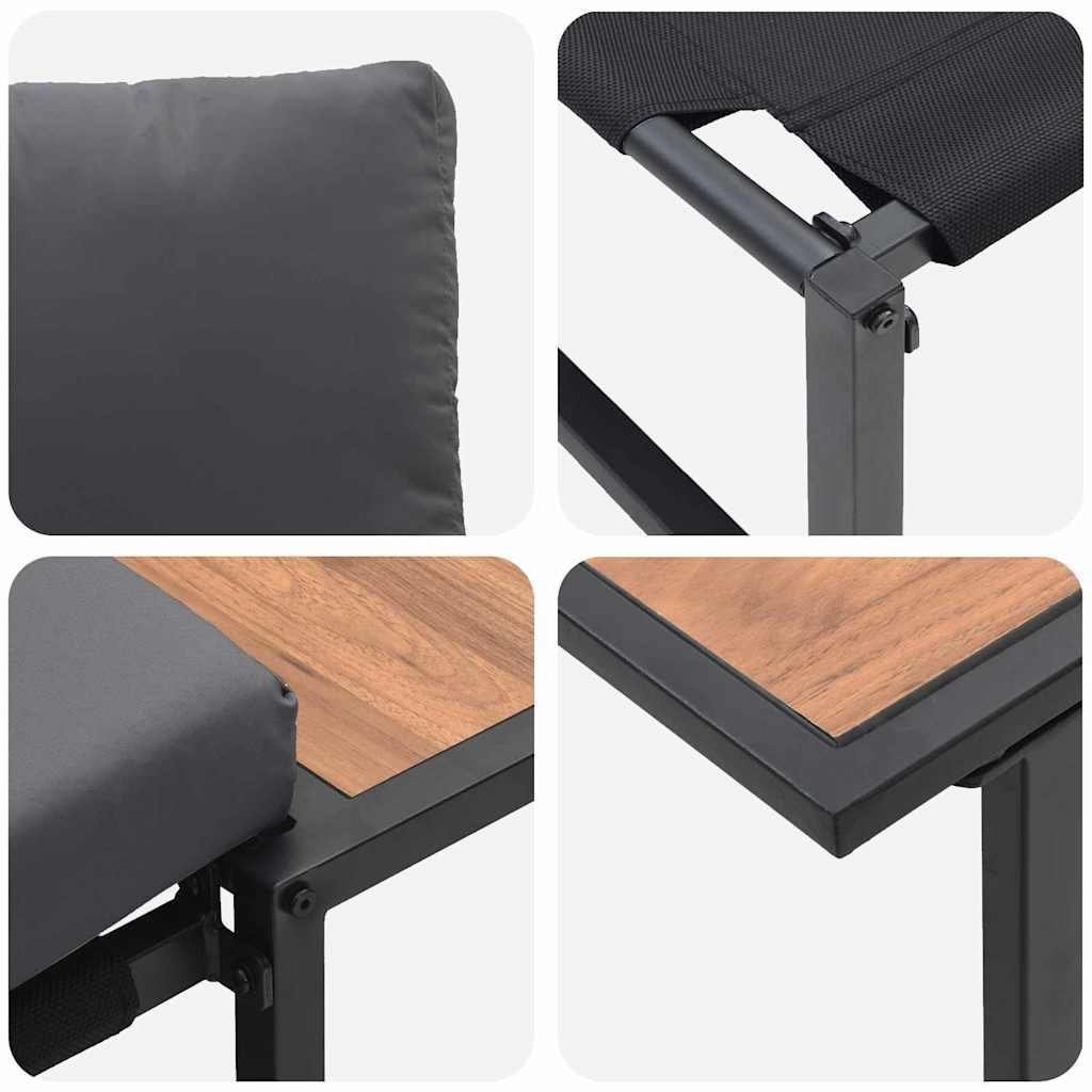 Garden Sofa Set 2 pcs Anthracite Garden Sofa Set 2 - Image 6