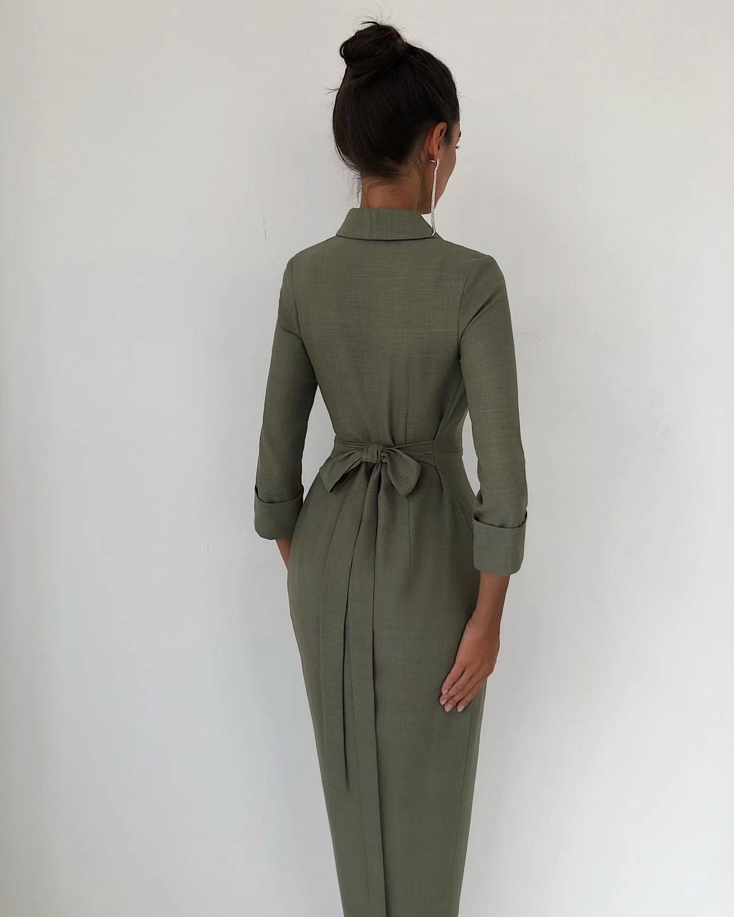 Women's Fashion Lace Commuter Dress - Image 5