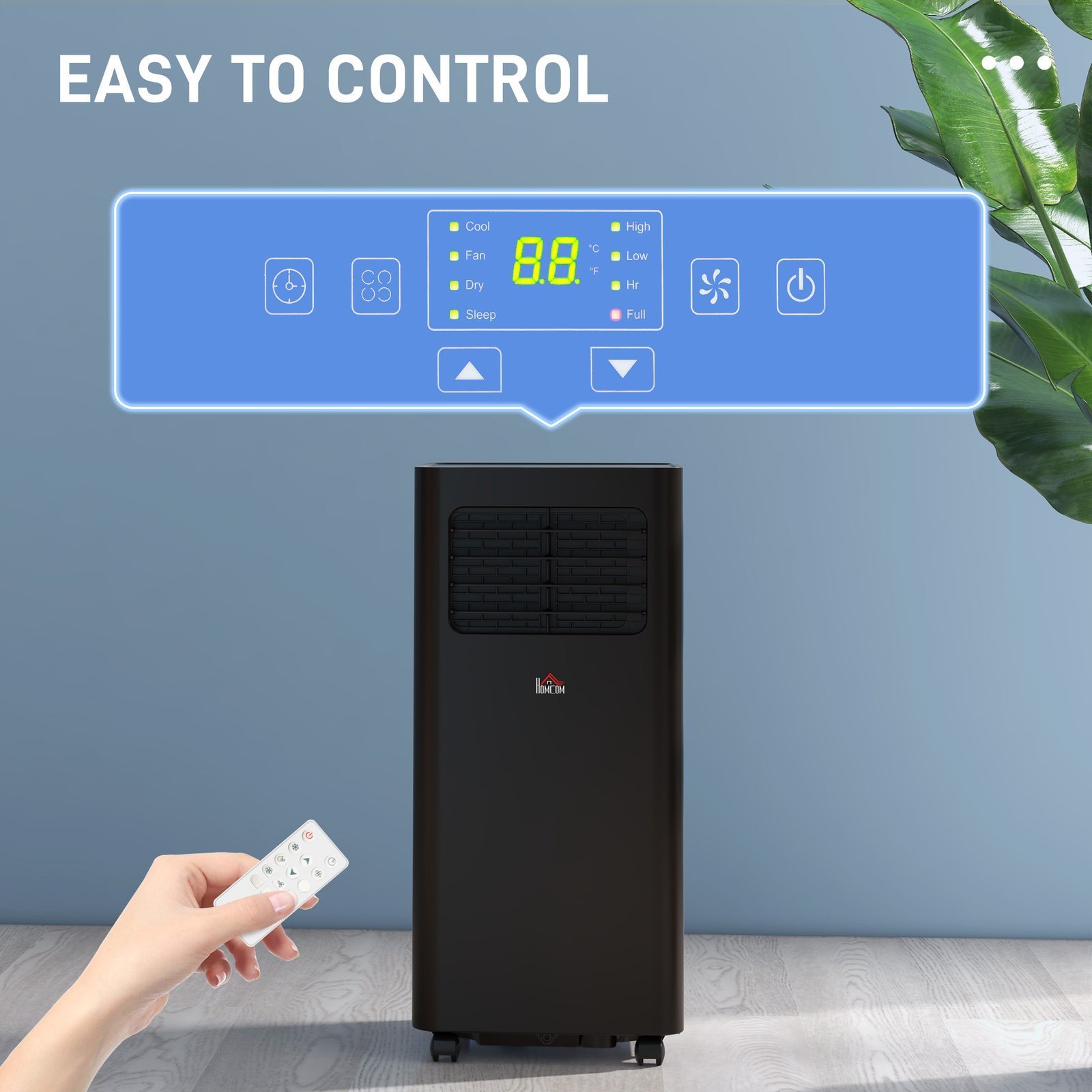8000 BTU Mobile Air Conditioner, 345 Sq. Ft., AC Unit with Dehumidifier, Sleep, 24H Timer On/Off, Window Kit, Black - Image 4