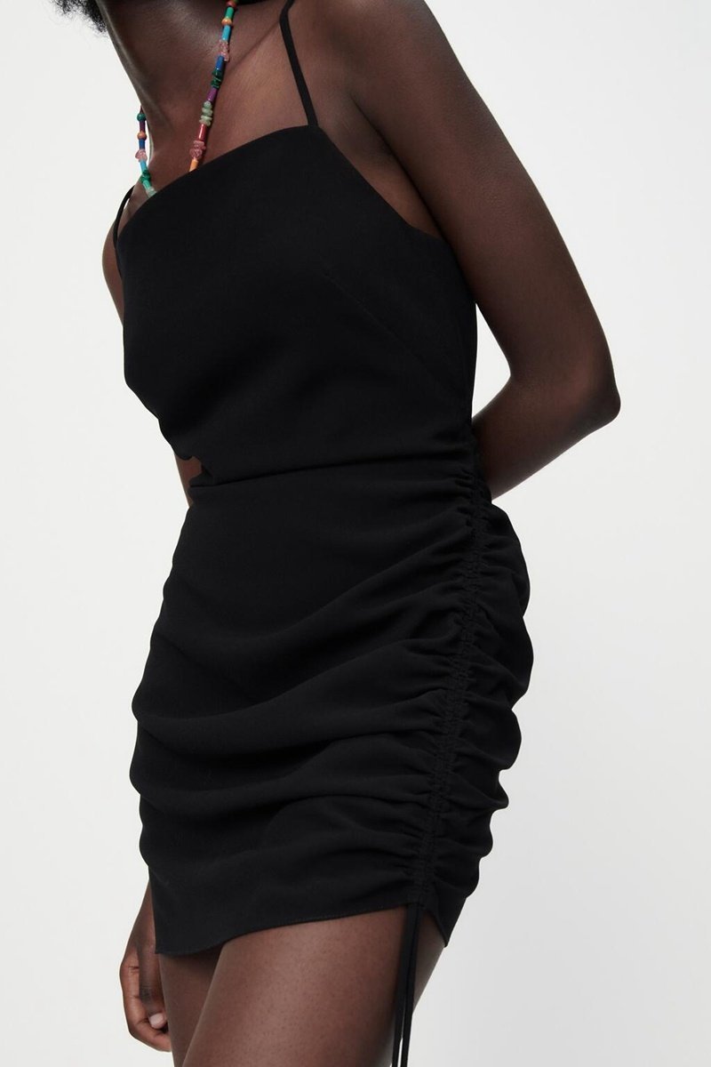All-match Women's Summer Pleated Decorative Dress 08193878800 - Image 3