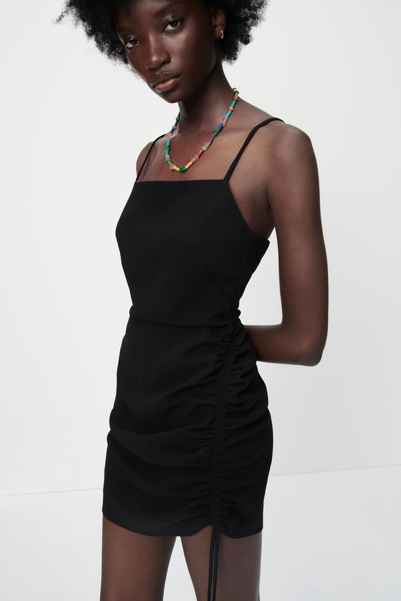 All-match Women's Summer Pleated Decorative Dress 08193878800 - Image 2